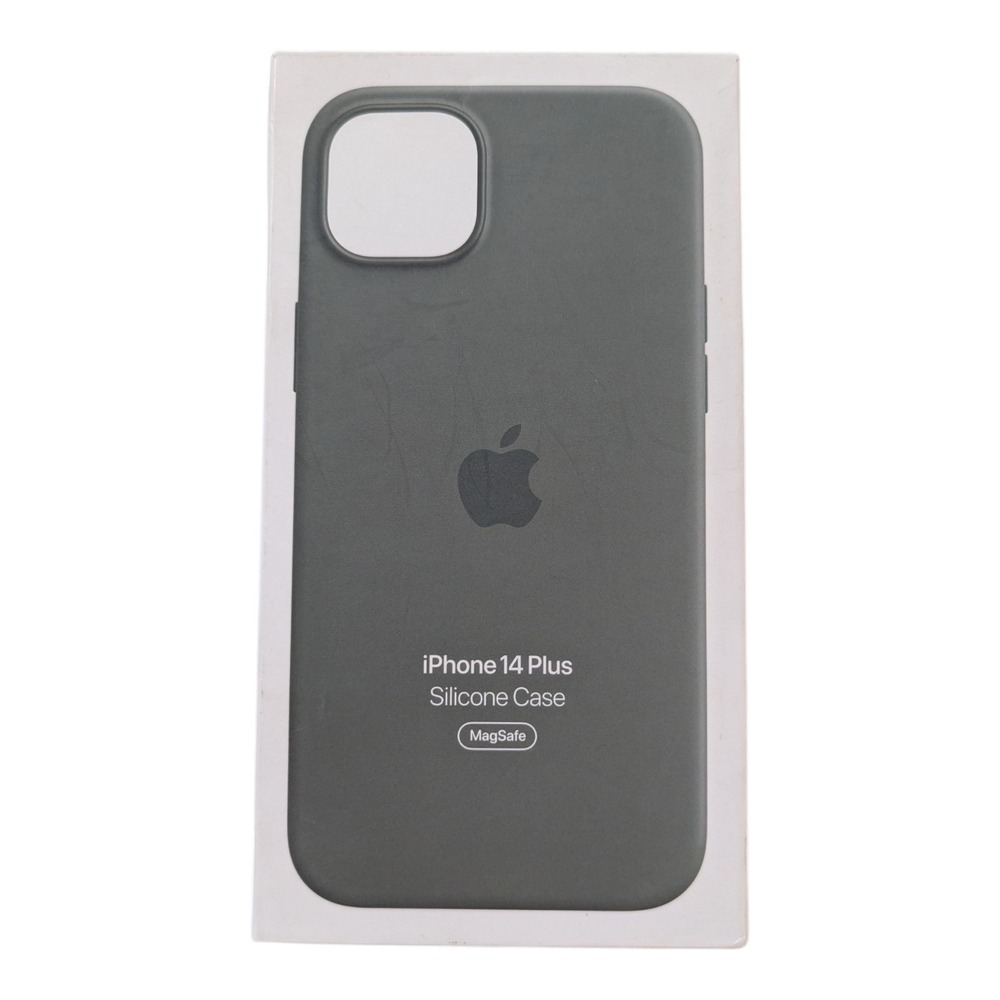 K9. Genuine Apple iPhone 14 Plus Silicone‎ Case With MagSafe Olive Green